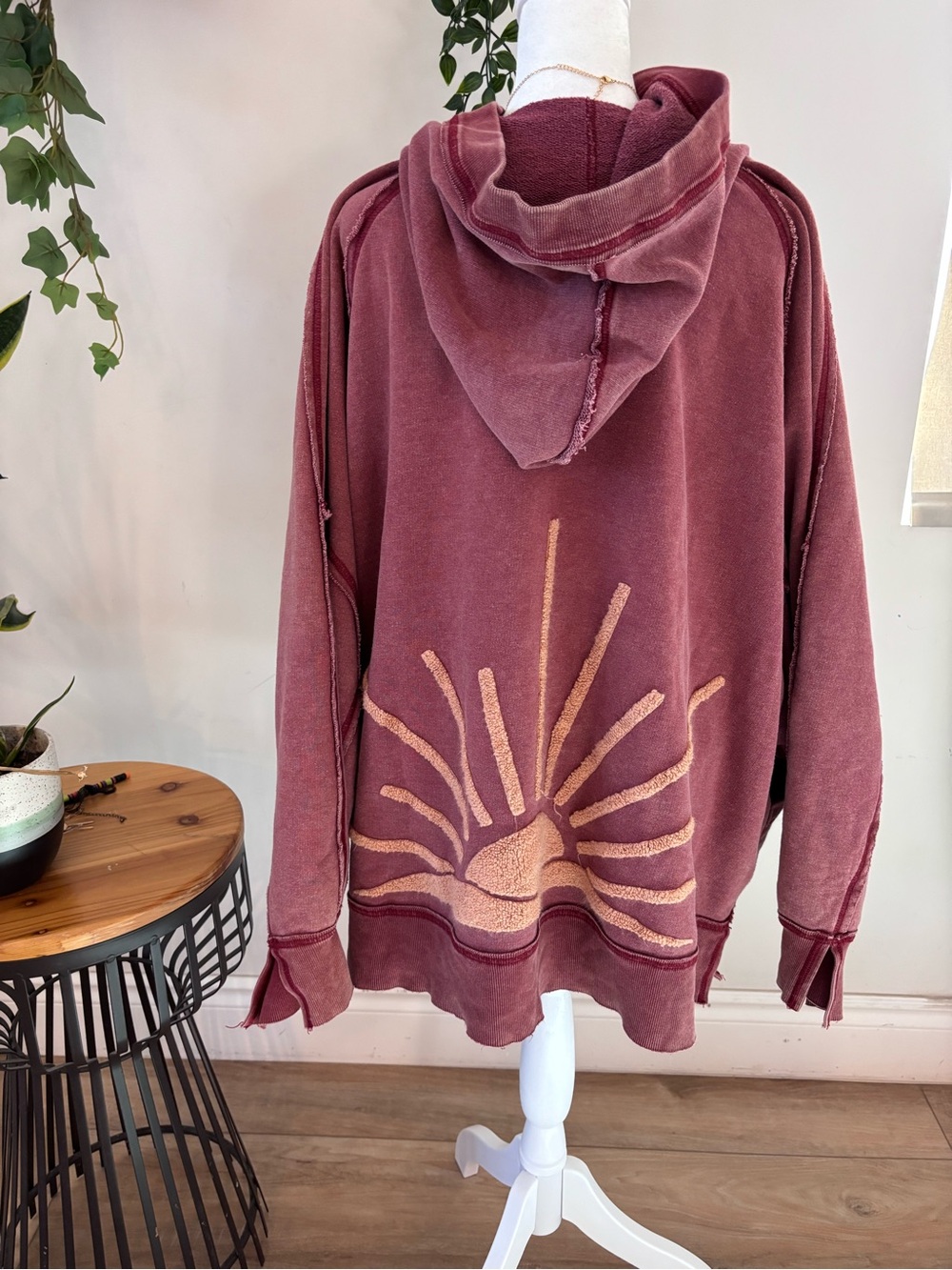 FP Movement by Free People sunshine Dusty Rose Pullover Hoodie - Picture 2 of 8